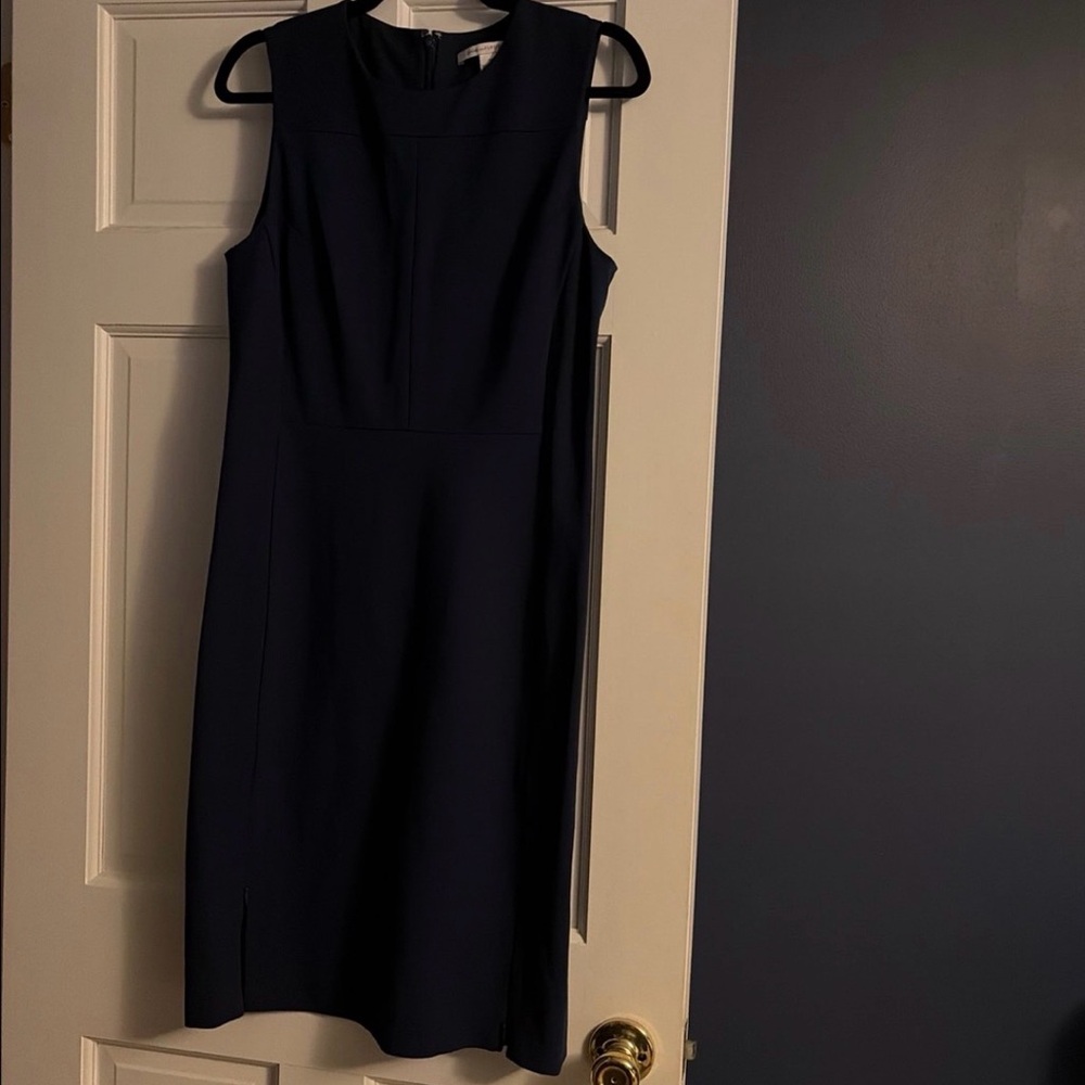 Diane Von Furstenberg Navy Midi Dress